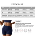 thumbnail image 4 of Women's High Waist Yoga Shorts Tummy Control Fitness Athletic Workout Running Sports Shorts, 4 of 6