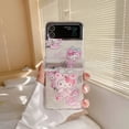 thumbnail image 3 of Cute Cartoon Sanrio Hello Kitty Transparent Phone Case For Samsung Galaxy Z Flip 6 5  Cases Soft TPU Back Cover For Z Flip 3 4 Gift Festivals, 3 of 5