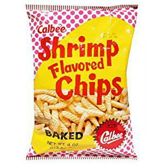 NineChef Bundle - Calbee BAKED FLV. SHRIMP CHIPS 1x4OZ 1 NineChef Brand Long Handle Spoon