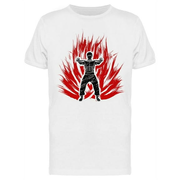 Man And Nunchaku T-Shirt Men -Image by Shutterstock, Male Small