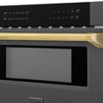 thumbnail image 4 of ZLINE Autograph Edition 24" 3rd Rack Top Control Built-In Tall Tub Dishwasher in White Matte with Gold Handle, 51dBa (DWVZ-WM-24-G), 4 of 5