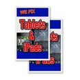thumbnail image 4 of A-frame Sidewalk We Fix Tablets & Ipads 24" x 36" Double Sided A-Frame Sidewalk Sign, Includes 2 Installed Vinyl Decals | Foldable Portable White Signicade Sandwich Board Signs, 4 of 5