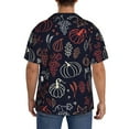 thumbnail image 5 of Disketp Men's Hawaiian Thanksgiving Seamless Pattern Print Shirts Button Down Holiday Beach Shirts-3X-Large, 5 of 7