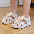thumbnail image 2 of XinghaiYIDE Baby/Toddler Girls' Cartoon Rabbit Closed-Toe Sandals,Soft Sole Summer Beach Shoes,Breathable Quick-Dry Water Shoes with Cute Bow Design,Adjustable Non- Footwear for Toddlers, 2 of 5