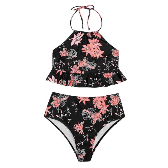 Lindreshi One Piece Swimsuits for Women Women Fashion Sexy Camisole Two-Piece Swimsuit Bathing Suit Bikini