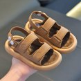 thumbnail image 4 of Godom Girl Sandals Summer Open Toe Flats Shoes Dress Sandal for Toddler Little Big Kid, 4 of 7