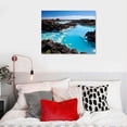 thumbnail image 5 of Acheng Blue Lagoon in Iceland in Reykjavik Wall Art Canvas Poster Decorations Paintings for Living Room Bedroom Kitchen Office Hotel Dining Room Bathroom Bar Decor 16x12in, 5 of 6