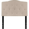 thumbnail image 5 of WYDK Tufted Upholstered Twin Size Headboard in Beige Fabric,Twin, 5 of 9