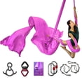 thumbnail image 1 of Conjunto de Hamaca y Telas para Yoga Aéreo SYCYKA Sakura Deluxe Rosa, 1 of 9