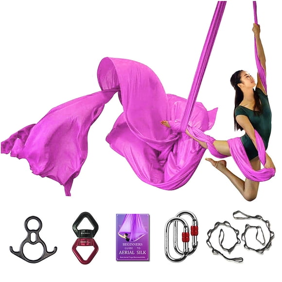 Conjunto de Hamaca y Telas para Yoga Aéreo SYCYKA Sakura Deluxe Rosa