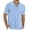 03-Sky Blue, variant on Iceglad Men's Casual Button Down Shirt Short Sleeve Vintage Clothes Knit Polo Shirts Summer Beach Shirts
