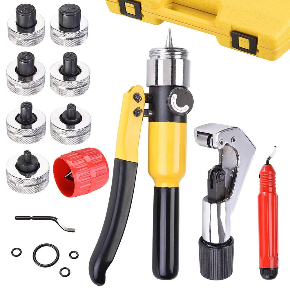 New 11 Lever Hydraulic Tube Expander Tubing Expander Deburring Tool Swaging Kit 