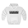 thumbnail image 7 of Mens Never Give Up Hooded Sweatshirt, 7 of 7