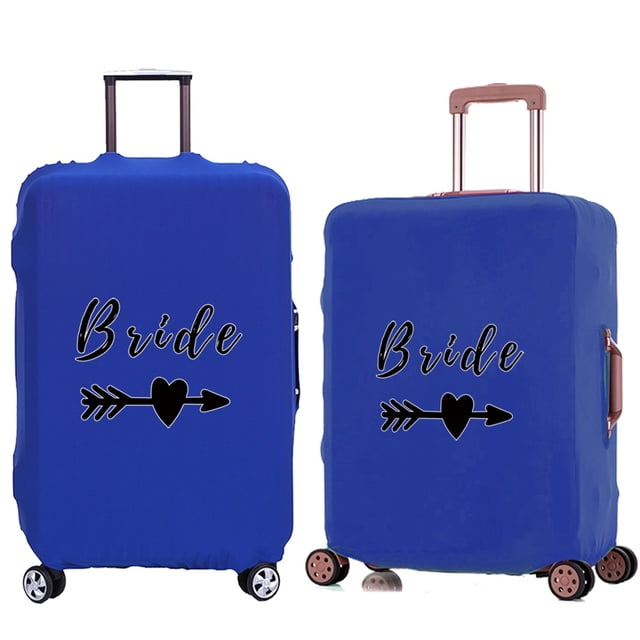 Luggage Cover Travel Suitcase Protective Cover for Trunk Case 18 '' -28 '' Foldable Light Elastic Suitcase Cover Bride Pattern 8Bride012 M