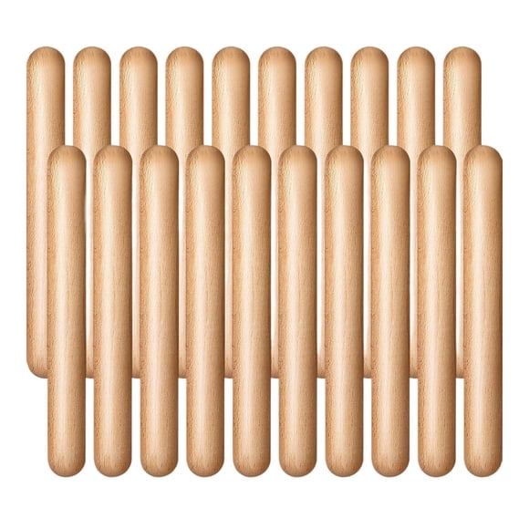 20x Palillos de madera para bebés, juguetes de percusión musical, baquetas de madera, juguetes de percusión para bebés