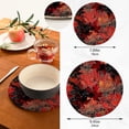 thumbnail image 3 of SKYSONIC Autumn Leaves Maple Pot Holders Trivets, 2 Pcs Heat Resistant Trivets,Vintage Fall Landscape Cotton Thread Weave Mats for Hot Pads Pans Pot Bowl Teapot for Kitchen Decor, 3 of 7