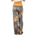 thumbnail image 3 of iniber Women's Comfy Pajama Pants Casual Lounge Pant Wide Leg Palazzo Stretch Drawstring Bottoms, 3 of 5