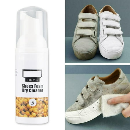 

Hhdxre White Shoes Cleaner Whiten Refreshed Polish Cleaning Tool Casual Shoe Sneakers 50ml