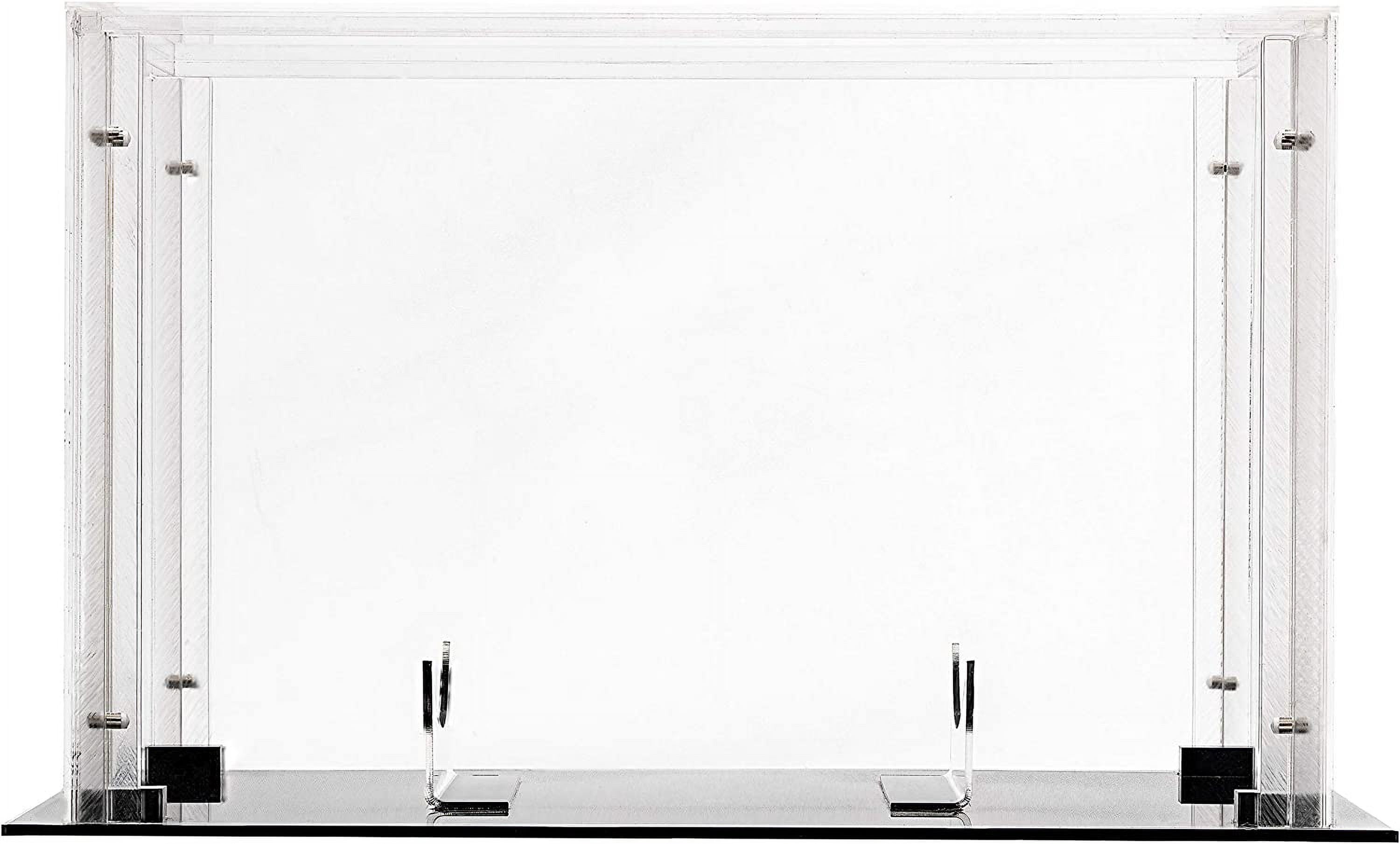 Franklin Sports Football Display Case – Full Size Durable Acrylic Case – Magnetic Snap Together Design – Memorabilia - UV Protected - Sport Collectibles