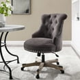 thumbnail image 2 of Linon Ragan Task Chairs with Adjustable Height and Swivel, 275 lb. Capacity, Charcoal Gray, 2 of 11