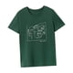 thumbnail image 5 of Camiseta Para Mujer Verano Casual Tops De Verano Para Vacaciones Uso Diario Compras XXL Verde, 5 of 7