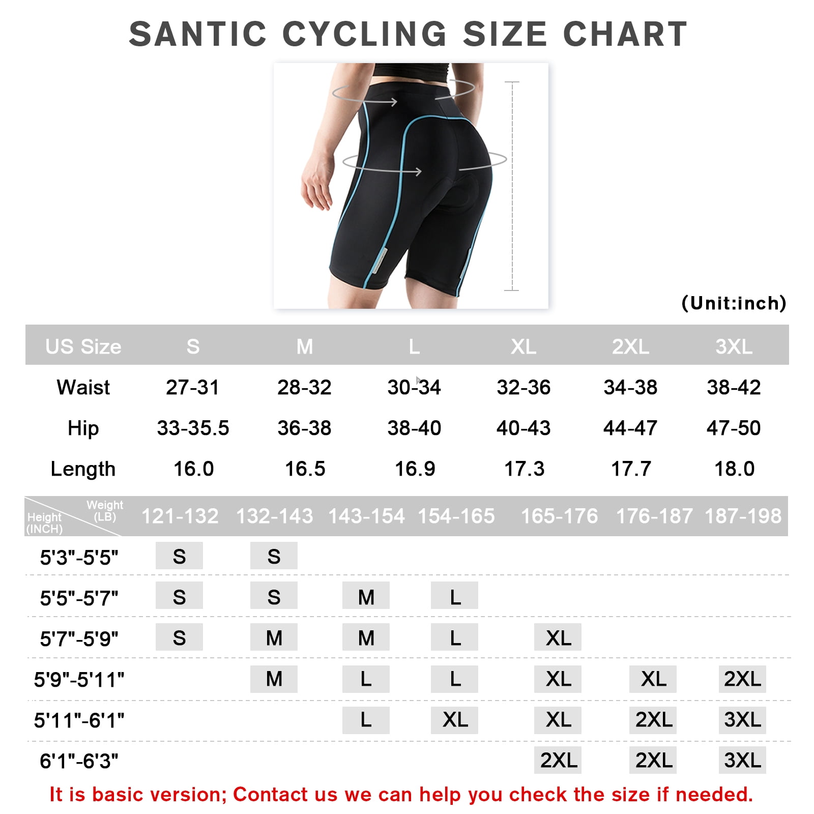 Santic Women's Padded Cycling Shorts, Bike Tights for Riding