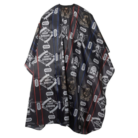 Unique Bargains 1 Pc Fashion Girls Pattern Hair Cutting Cape 66.93"x57.09" Black White