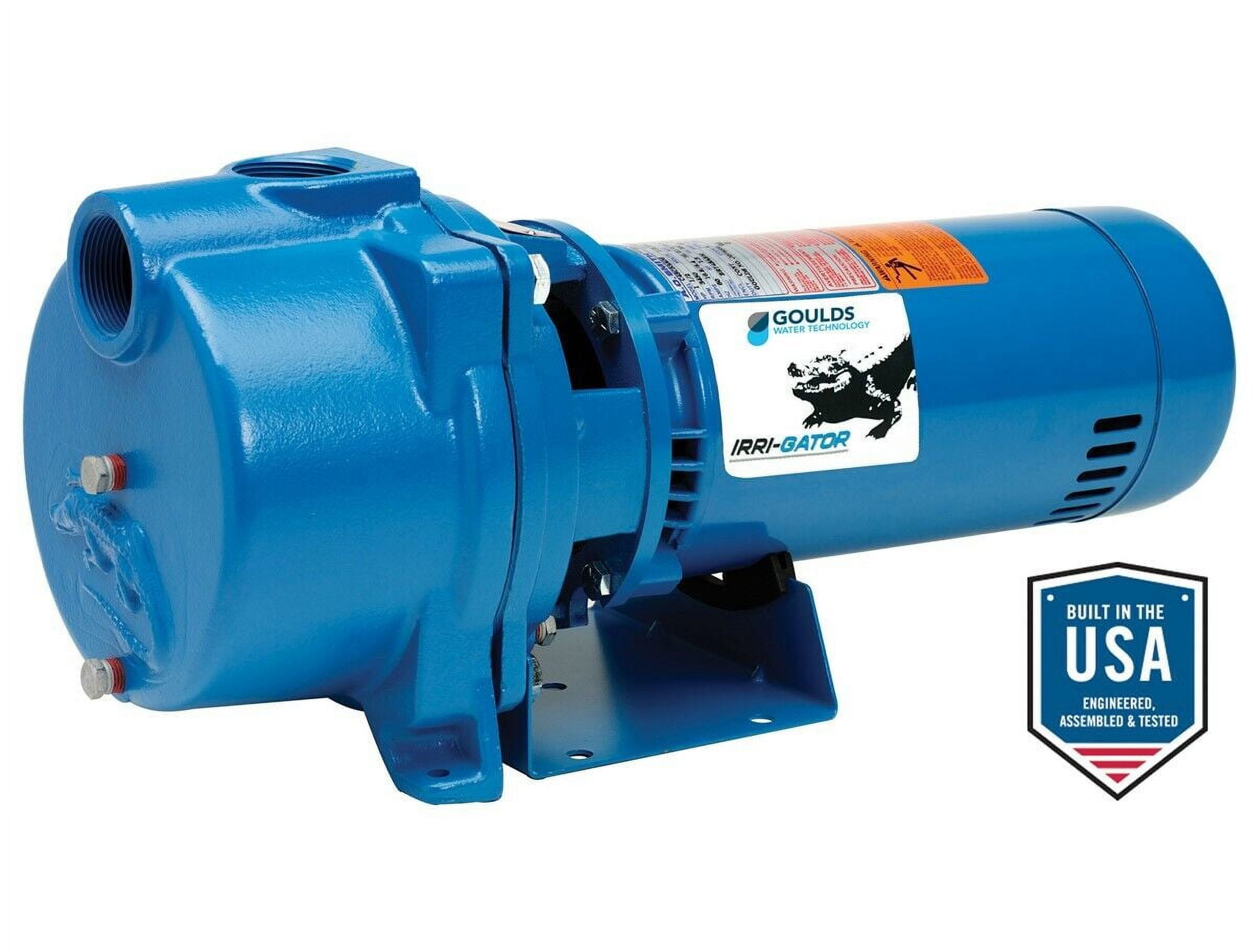 Goulds GT30, 3 HP, 230 V, IRRI-GATOR Self-Priming Centrifugal Water Transfer Pump, 105 GPM