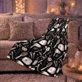 thumbnail image 6 of Rose Gold Hair Stylist Tools on Black Background in Chic Salon Pattern Style for Hairstylists, Beauty Tools Scene, Cozy Flannel Blanket for Bedroom and Office, Birthday Gift, Glam Home Decor, 6 of 9