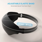 Restnature Sleep Mask, 100% Blackout, Adjustable & Secure Fit, Black Eye Mask for Sleeping