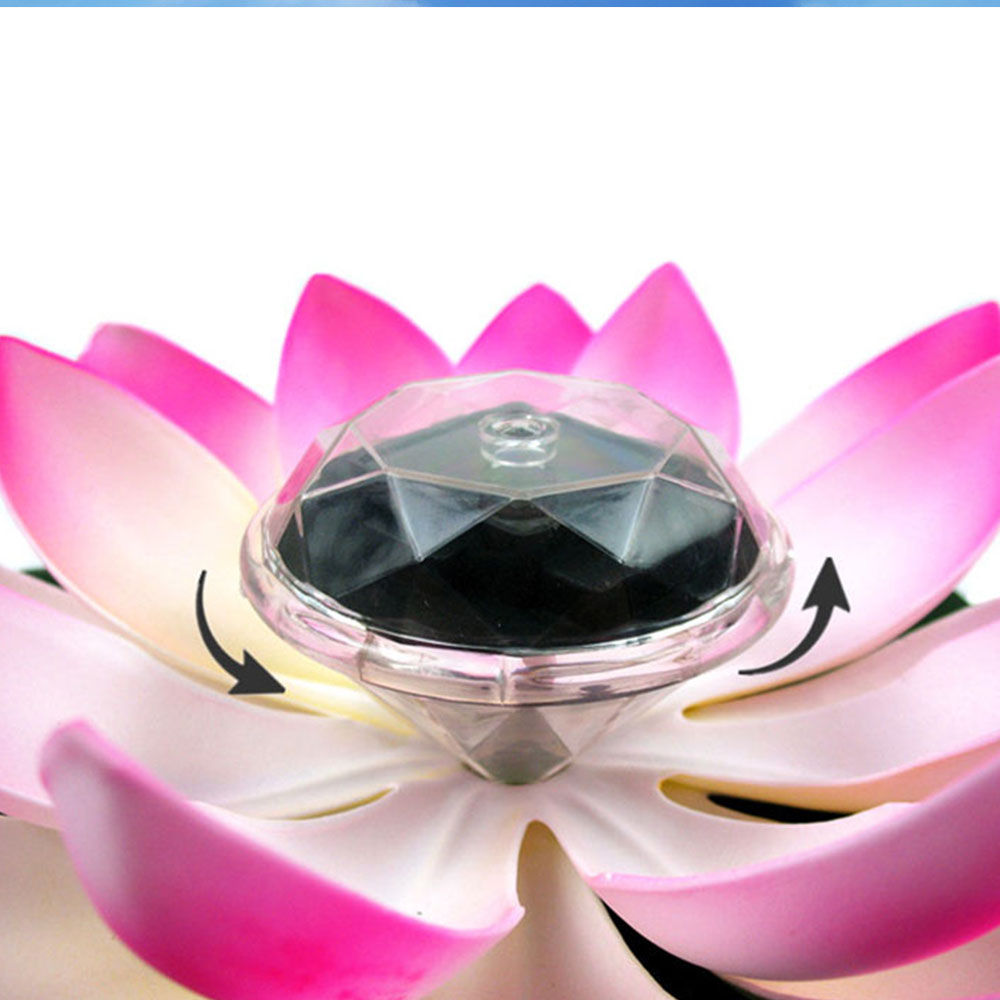 HOTBEST LED Waterproof Floating Lotus Light,Color-Changing Floating Flower Light Pool Floating Light for Pond Water Fountain Hottub Wedding Decor - image 4 of 9