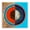 Red Arc Circle, variant on Stupell Industries Mid-Century Round Distressed Circle Black Floating Frame Canvas Art, 18 x 18, by Matthew Finger