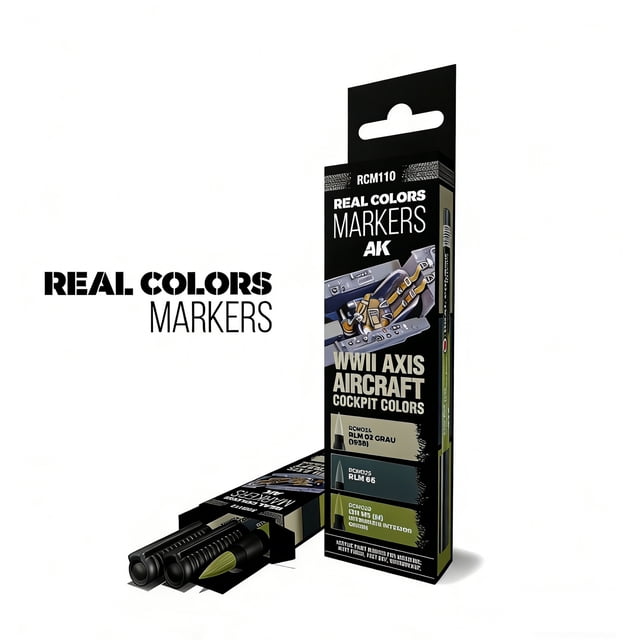 Ensemble de Marqueurs Couleurs Réelles RCM110 Armes Peinture Modèle