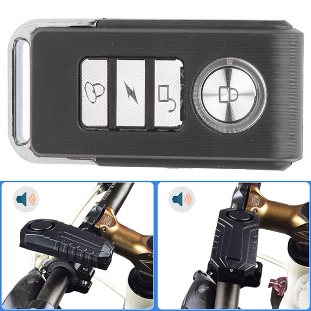 $$ Alarma de bicicleta a prueba de agua, Alarma de seguridad antirrobo inalámbrica antirrobo para bicicleta Motocicleta Coche Vehículos Puerta Ventana para uso en exteriores TicfoxMX moderno