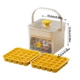 thumbnail image 2 of YWIYIUD 1PC Practical 50 IceMaker Compact Double Layer IceCube Tray with Lid PullOut Ice Drawer with Portable Handle for Home Hotel Cafe and Restaurant, 2 of 8