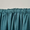 thumbnail image 4 of 3S Brother's Home Decorative Indigo Blue Curtains 100" Wide Extra Long Luxury Colors Linen Look Custom Made 5-25 Feet Made in Turkey Hang Back Tab & Rod Pocket Single Panel Home Décor (100"Wx240"L), 4 of 6