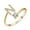N, variant on Fridja Bold Initial Letter Open Ring,18K Gold Plated