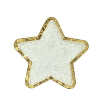 Hello Hobby Chenille White Star Patch