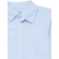 thumbnail image 2 of Wonder Nation Toddler Boys' Striped Button Up Cotton Shirt with Long Sleeves, Sizes 12M-5T, 2 of 3