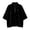 Black, variant on Womens Velour Zip Up Sweatshirt High Neck Loose Fit Long Sleeve Pullover Top Soft Casual Layer with Half Zip