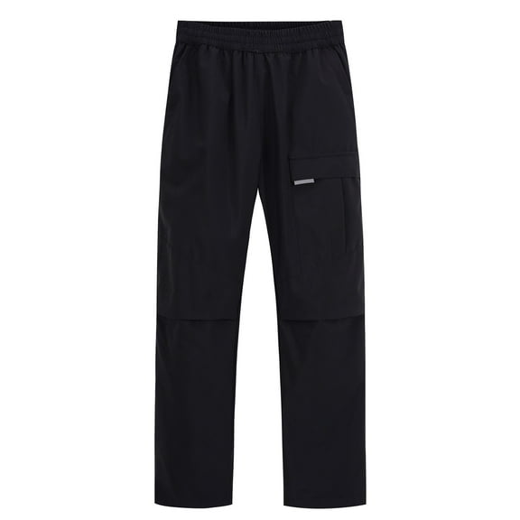 Agkizg Boys and Girls Winter Fleece Lined Pants,Kids Boys Girls Solid Color 3-in-1 Ski Pants Elastic Waist Water Repellent Fleece Lined Warm Pants for 5-15 Years Fall Winter