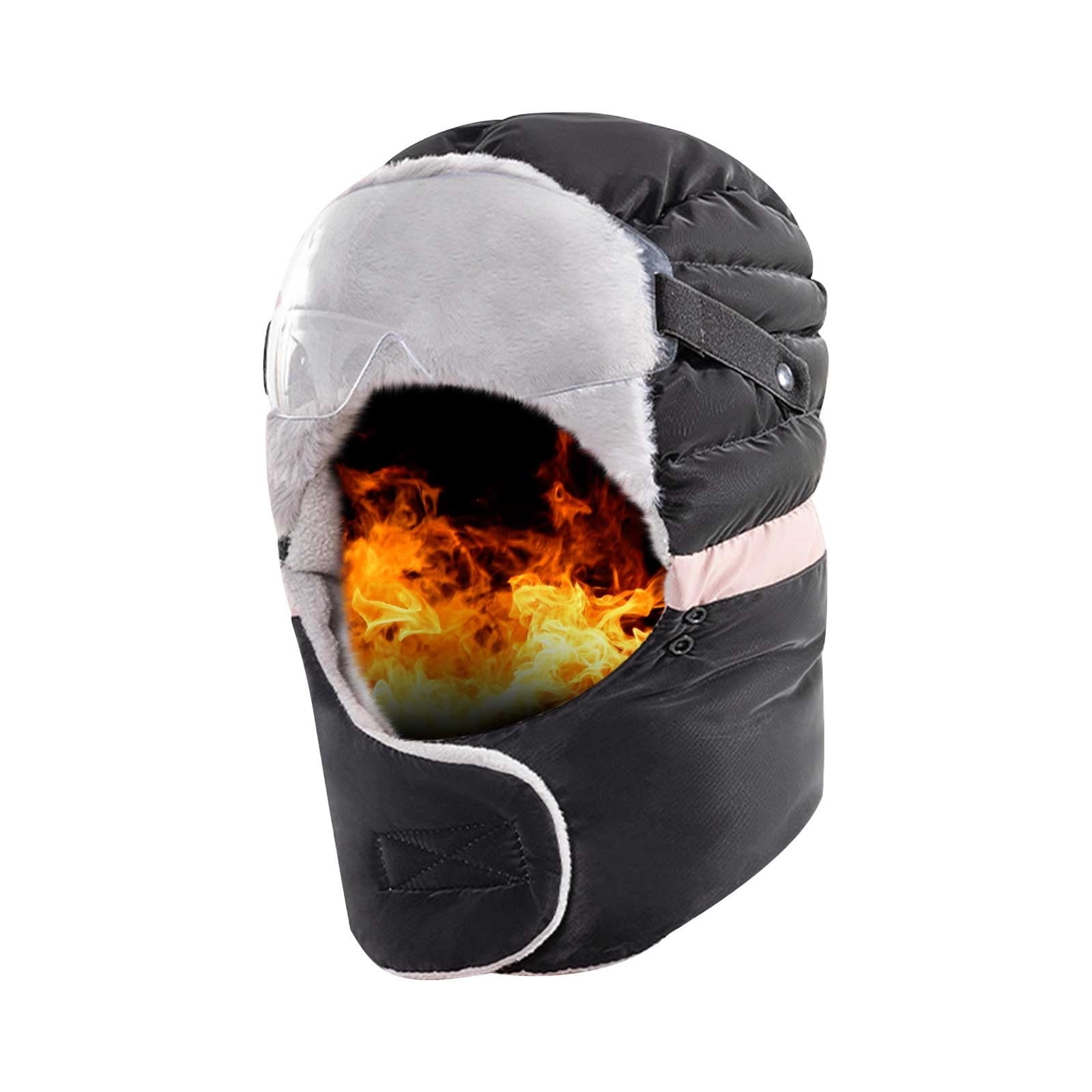 Lunxisen 2 Pcs Men's and Women's Winter Skiing Masks Outdoor Bicycle Windproof Warm Hats,Winter Cold Masks