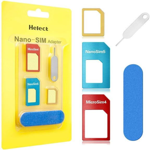 JETech H-1050-EE Slots SIM Card Holder with Tray Eject Pin, Multicolor