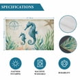 thumbnail image 6 of Seahorse Coastal Placemats Set of 6, Vintage Nautical Ocean Starfish Compass Placemats for Dining Table, Place Mats for Kitchen Tabletop, Waterproof Wipeable Dining Table Mats Set, 6 of 9