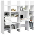 thumbnail image 3 of vidaXL Book Cabinet Set 4 Piece Storage Rack Bookcase Standing Multi Colors, 3 of 11