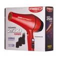 thumbnail image 7 of RED by KISS 2500 Ceramic Turbo Hair Blow Dryer – Professional AC Motor with 25% More Airflow, 3 Heat/3 Speed Settings, Quiet Long-Life Design, Includes 3 Bonus Styling Attachments, 7 of 7