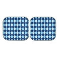 thumbnail image 7 of Xecao Blue Squares for Foldable Car Sun Shades (2-Pack) offer sun protection with an easy-fold design for convenient windshield shading., 7 of 7