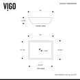 thumbnail image 3 of VIGO Matte Stone Vinca Composite Rectangular Vessel Bathroom Sink in White with Titus Faucet and Pop-Up Drain in Matte Black, 3 of 12