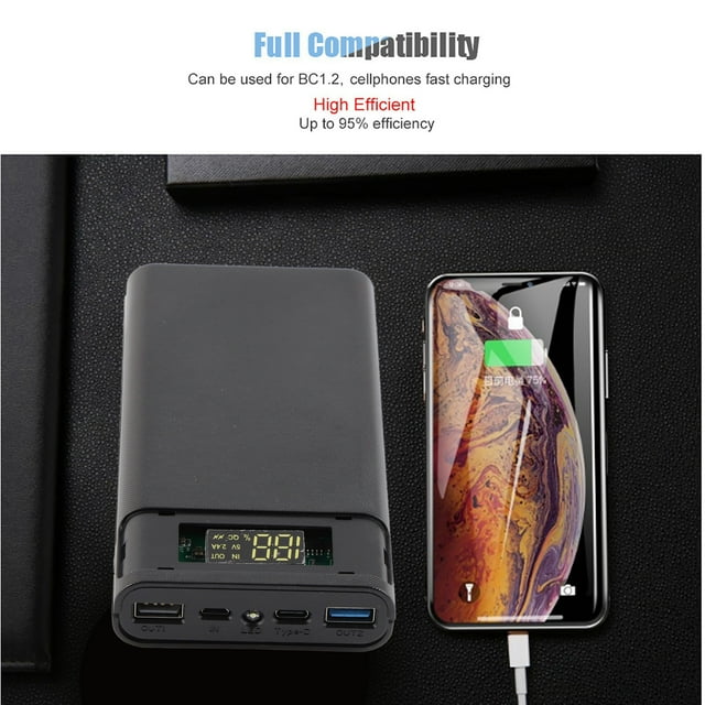 Portable Power Bank, 20000 MAh Cell Phone Battery Pack, Type C Two Way Support Fast Charging On Any USB Port For BC1.2, And Sumsang Cellphones