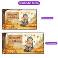 thumbnail image 5 of Welcome Fall Maine Coon Cozy Autumn Field Pumpkins Golden Leaves Desk Mat Full Keyboard Mouse Pad Cat Lover Kitten Owner Gifts Large Mousepad - 12013, 5 of 5